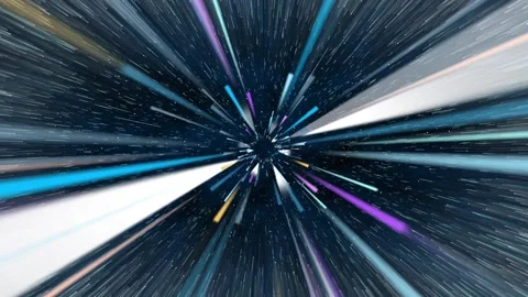 Light speed travel in space Stock-Footage 139276509