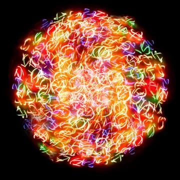 Light sphere Foto stock