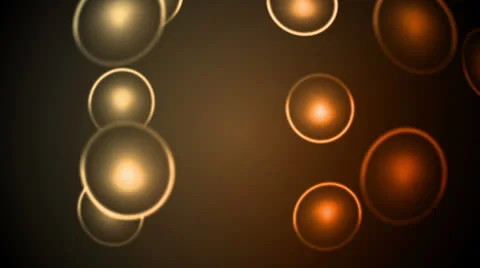 Light Spheres Amber Orange Stock Footage 25985231