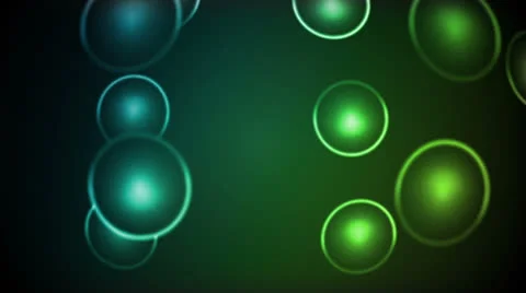 Light Spheres Blue Green Stock Footage 25985054