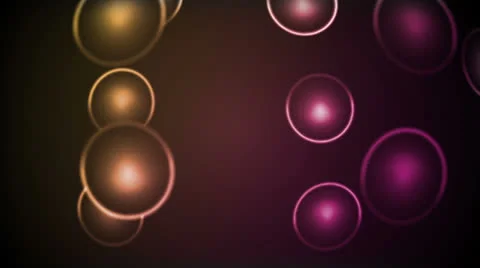 Light Spheres Pink Yellow Stock Footage 25984515