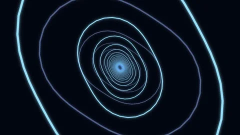 Light spiral tunnel creating a sense of motion and depth Stock Footage 337301557