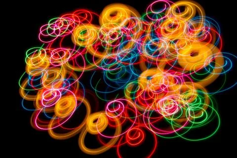 Light spirals background Stock Photos