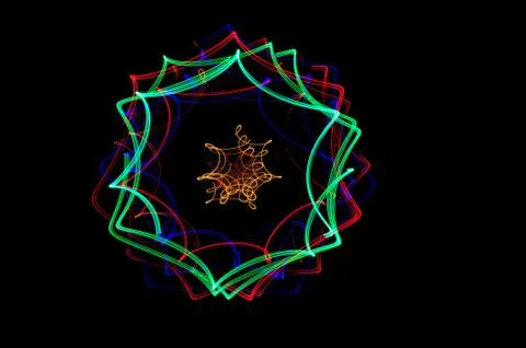 Light Spirograph Stock Photos