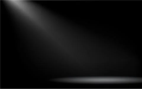 Light of spotlight in the dark studio room Stock Illustration