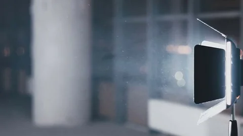 Light from the spotlight Stock Footage 76957800