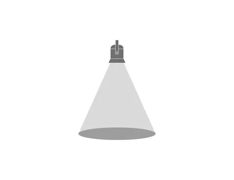 Light, spotlight icon on white background. Vector illustration. Stock Illustration