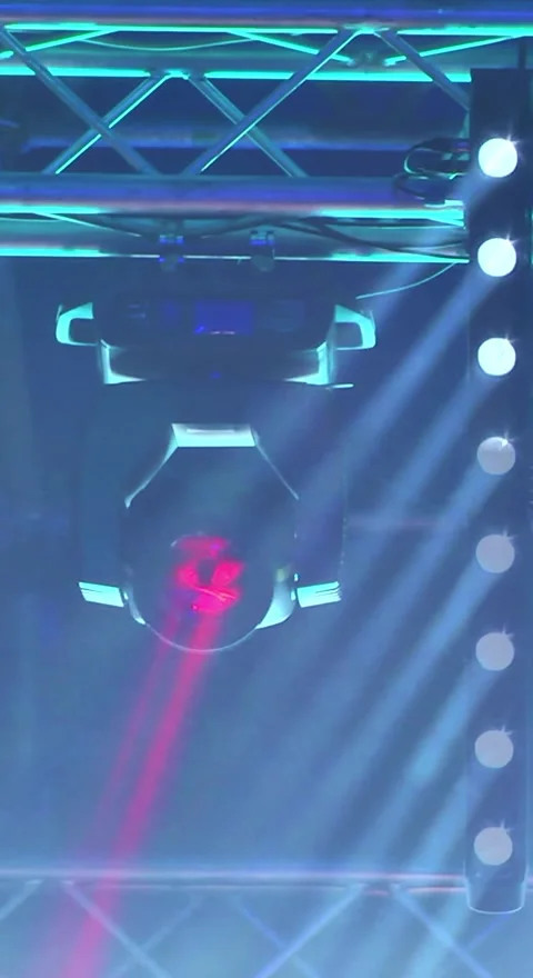 The light from the spotlights Stock Footage 249725787