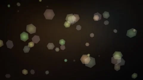 Light spots and shapes move across dark background in animation Stock Footage 336995303