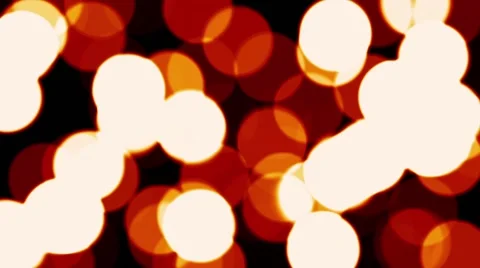 Light Spots Bubbles Warm Red Fuzzy Focus Bokeh Motion Background Loop Stock Footage 64959392