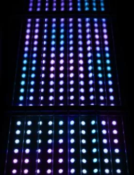 Light spots matrix background Stock Photos