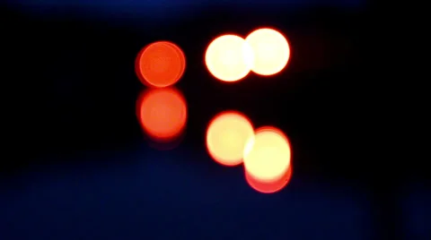 Light spots night HD Stock Footage 32296218