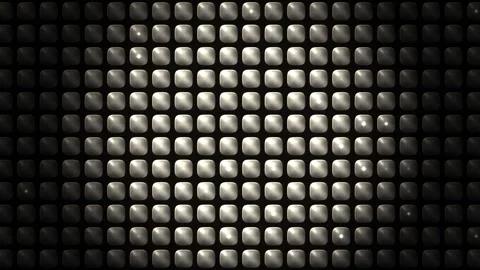 Light squares create a pattern on a dark background Stock Footage 338391171
