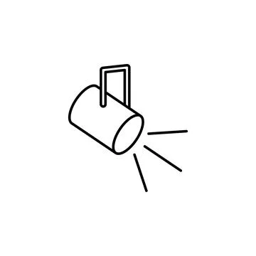 Light for the stage. Element of job lighting icon for mobile concept and web Stock Illustration