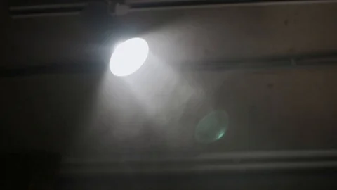 Light on the stage. Soffits shine at the concert. Stock Footage 106295408