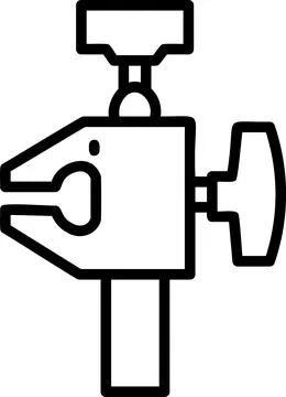 Light Stand Spigot Adapter Line Icon Stock Illustration
