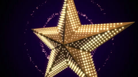 Light-Up Star 3D - Purple Background - 125bpm - Seamless 動画素材 68609848