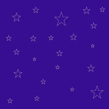 A light stars on a blue background Stock Illustration