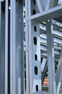 Light steel thin-walled structures Foto stock
