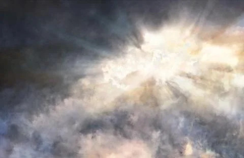 Light in the storm Foto stock