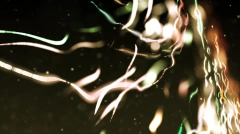 Light strays on dark black background - Moving motion video loop HD Stock Footage 67616353
