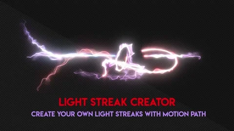 Light Streak Maker. Particular Stock After Effects