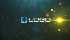 Light Streak Particle Metal Sparks Business Logo and Text Reveal Intro Animation Stock After Effects