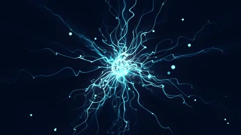 Light streaks abstract background animation of flowing blue. Stock Footage 108753478