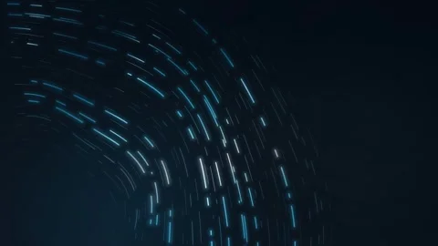 Light Streaks Arc Corner Animation Blue Light Trails Seamless Loop Motion Stock Footage 342593222