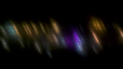 Light streaks blurring across black background. Glowing neon Stock Footage 337798936