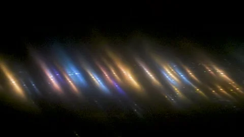 Light streaks blurring across black background. Glowing neon Stock Footage 337798939
