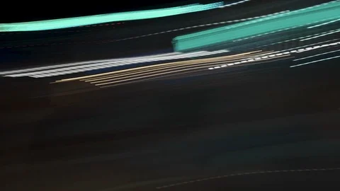 Light Streaks on the Boardwalk Stock Footage 114824763