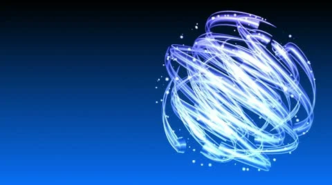 Light Streaks Circle - Abstract Background 66 (HD) Stock Footage 11990270