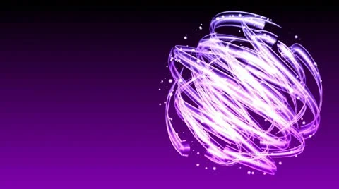 Light Streaks Circle - Abstract Background 69 (HD) Stock Footage 12023635