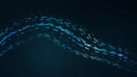 Light Streaks Crest Break Motion Background Abstract Digital Flow Seamless Stock Footage 342604270