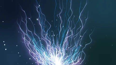 Light streaks data abstract background animation of flowing blue. Stock Footage 108753507