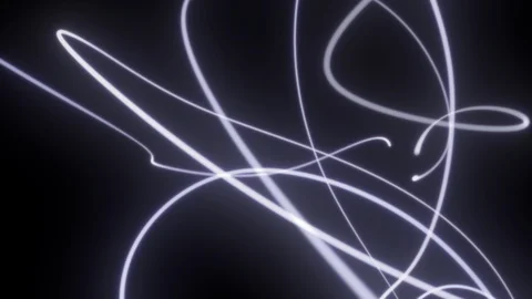 Light streaks with flashes. Stock Footage 92088598