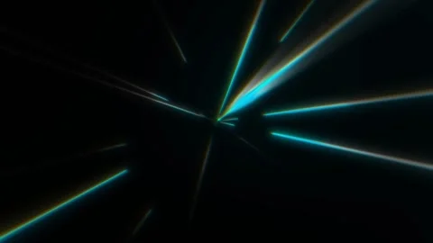 Light streaks move rapidly through the darkness Stock Footage 323141638