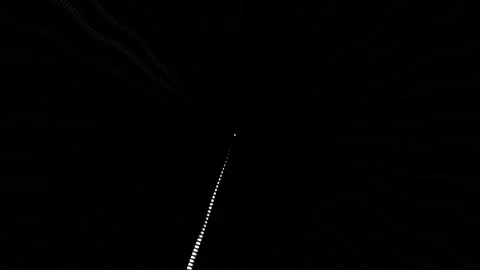 Light streaks move through a dark tunnel creating a visual Stock Footage 339373062