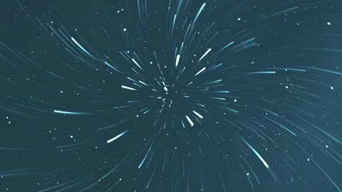 Light Streaks Radiating Through Deep Blue Space Background Stockbeeldmateriaal 334843439