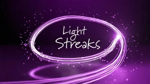 Light Streaks Title Stock After Effects