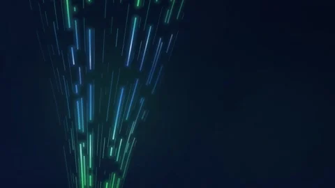 Light Streaks Tower Splay Animation Vertical Lines Dynamic Motion Abstract Neon Stock Footage 342593931