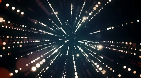 Light Streaks Tunnel Background Stock Footage 52526405