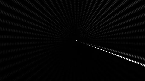 Light streaming through a dark tunnel with dot patterns Stock Footage 339349436