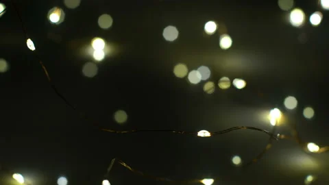 Light string decoration close-up 4k UHD (3840x2160) Stock Footage 86091138