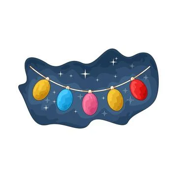 Light string illustration 스톡 일러스트