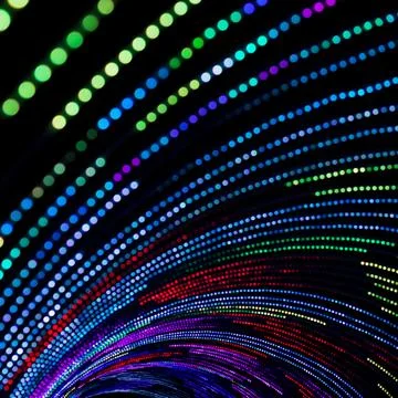 Light string square crop Stock Photos