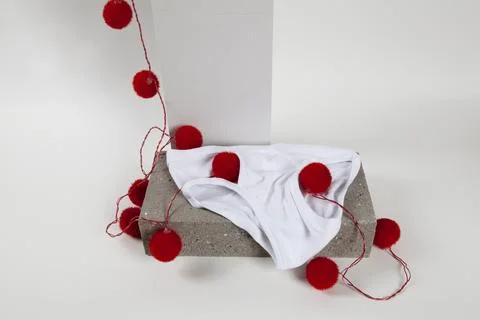 Light string y fronts white Stock Photos