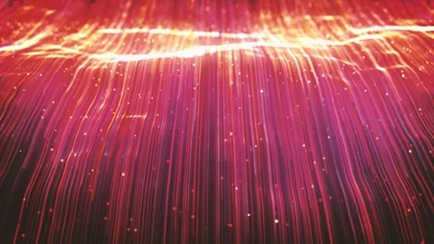 Light Strings Particles Falls Stock Footage 283346680