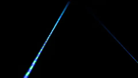Light Strip Straight Stock Footage 98679577